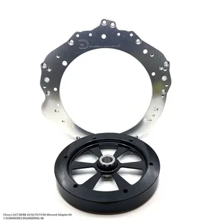 Chevy LS/LT/SB/BB to 8HP70 N63 Mirrored Starter Adapter Kit